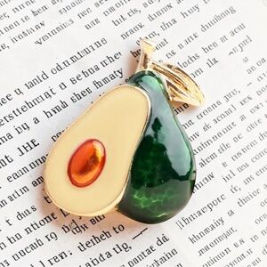 Avocado Brooch